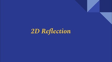 2D Reflection ( About X axis,Y axis and Perpendicular axis )