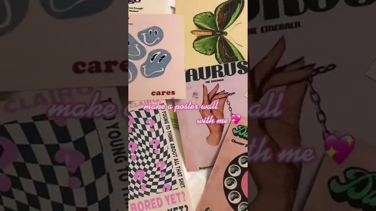 DIY POSTER WALL ✨ Top 15 aesthetic POSTERS