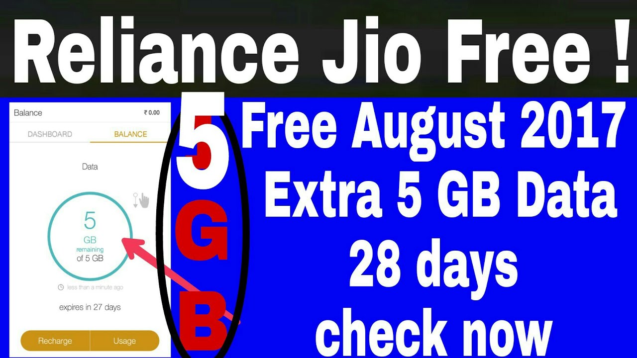 Jio latest news | Jio free till 16 August 2017 with 5GB Extra Data with 303 Pack check now