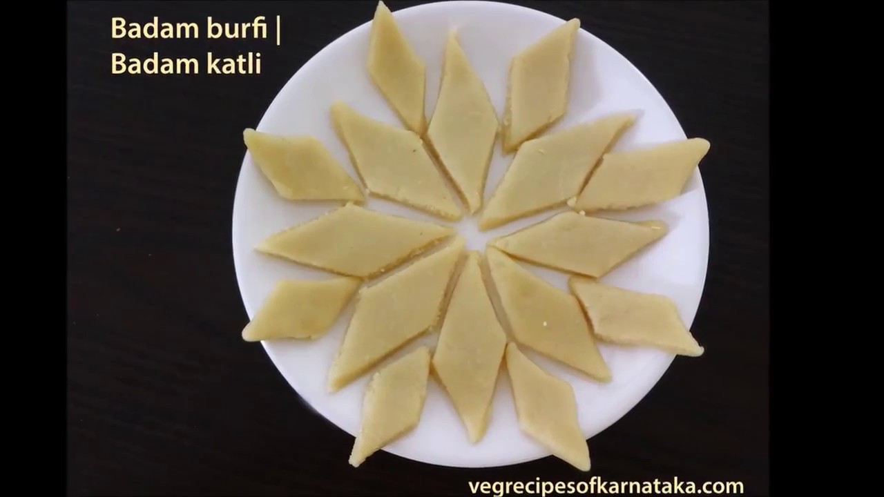 Badam Burfi Recipe How To Make Badam Katli Youtube 'badam' is the hindi name of almonds. badam burfi recipe how to make badam katli