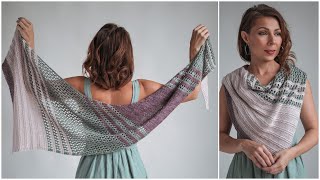 Easy Knit Shawl Pattern for All Seasons!  Spring Carnival