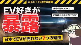新車のEVはたった1.5%｜日本でEVが売れない本当の理由【EV好き258件の本音】