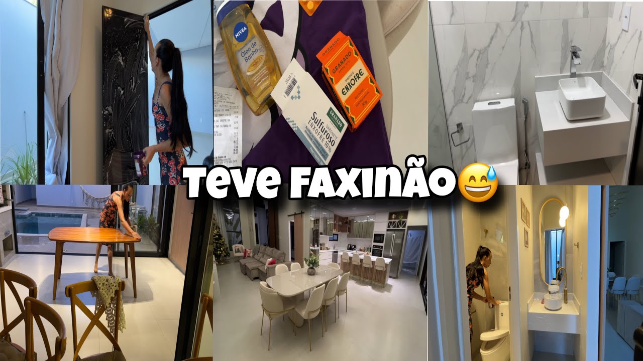 Dois dias  para deixar a casa limpa ! Faxina por etapa 😅 / Casa grande é assim ☺️