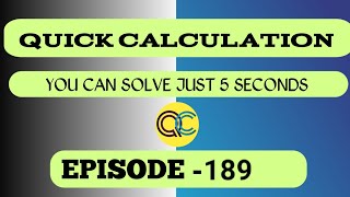 Viral Maths Navneet Sir Episode #189 @QuickCalculation