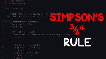 4.5.1 Simpson’s 3/8th Rule Implementation | Coding Tutorial | Numerical Methods