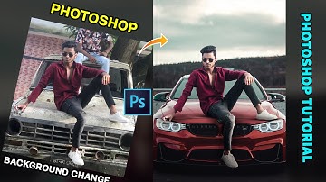 Photoshop Tutorial : How to change background in photoshop - by Amit editz