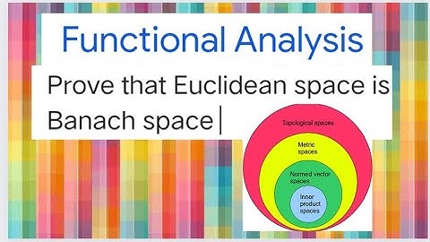 Functional Analysis |Prove that Euclidean space is Banach space | Completeness + Normed | Full proof