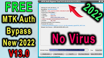 Free MTK Auth Bypass Tool V13 New Update Remove Oppo Demo, Reboot To Meta Mode No Virus