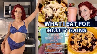 What I Eat In A Day To GAIN WEIGHT / High Protein Meal Ideas for Booty Gains ✨ 🍑