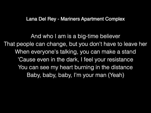 Lana Del Rey - Mariners Apartment Complex: listen with lyrics