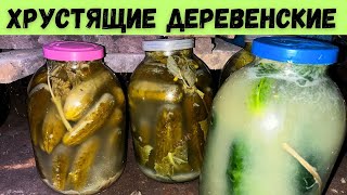 Рецепт Самых Хрустящих Квашеных Огурчиков По Деревенски! Как Из Бочки | Закрутки На Зиму