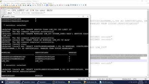 DB2 LUW Limit CPU using WLM
