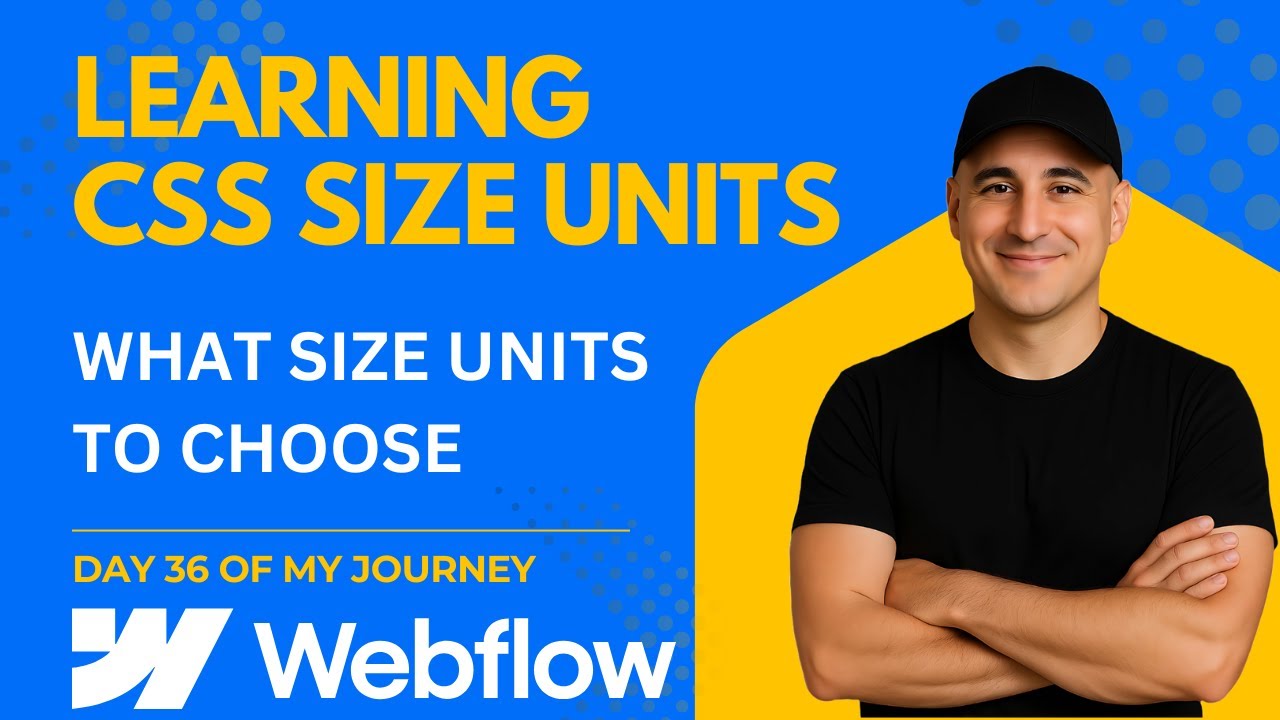 Learning CSS - Size Units - Day 36 Of my Webflow Learning Journey ...