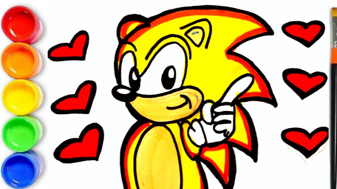 How To Draw Super Sonic | Sonic the Hedgehog - YouTube