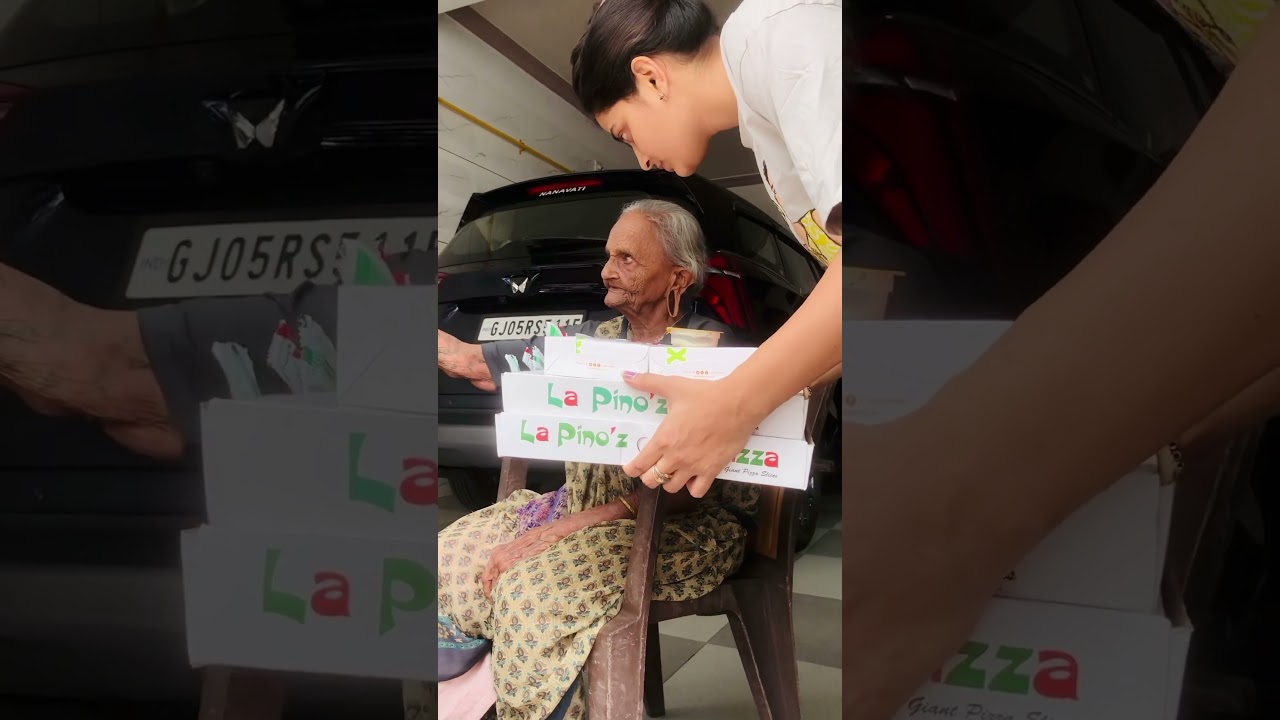 પિઝા બોલતા મને ના આવડે…😂😋😅 