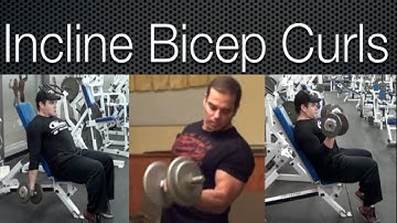 Incline Bench Bicep Curls Workout