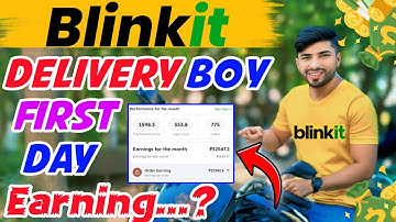 Blinkit Delivery Job First Day Earning 🤑💰 Blinkit Grocery Delivery Job/ Blinkit Delivery