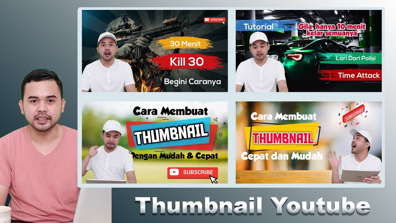 Membuat Thumbnail Youtube Keren dan Mudah (HP Full ...