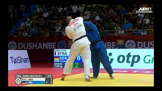 RINER Teddy 🇨🇵 🆚 KONE Losseni 🇩🇪quarter-final+100кг,GS Dushanbe 2024#planetjudo #JudoDushanbe #judo