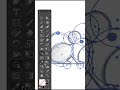 Designing logo by using just circles and lines