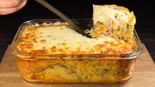 Cabbage casserole tastier than meat! Simple, quick and very tasty recipe!