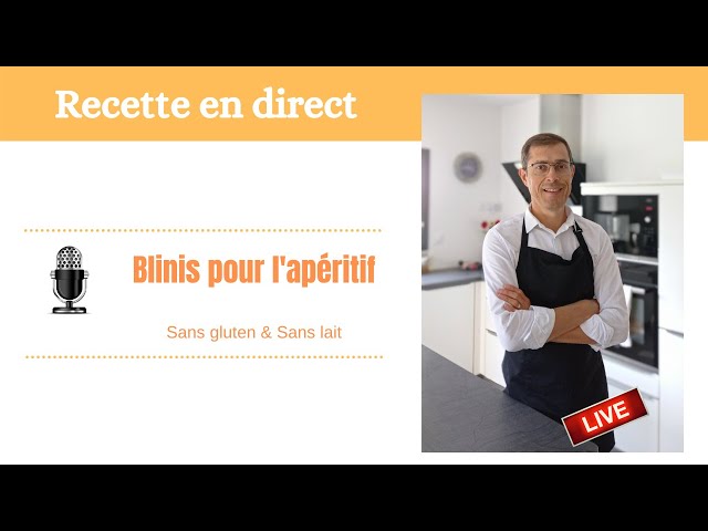 Blinis sans gluten pour l'apéritif