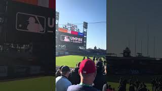 Time to take the field at MLB Umpire Camp - Oracle Park in San Francisco #cali #umpire #baseball #mn