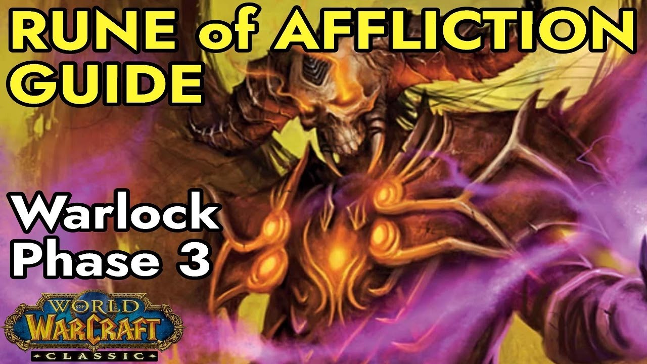 Warlock Rune of Unstable Affliction Guide WoW Classic SoD YouTube