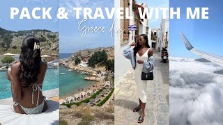 PACK &amp; TRAVEL WITH ME TO GREECE| vacation prep, Rhodes vlog, hotel Casa Cook
