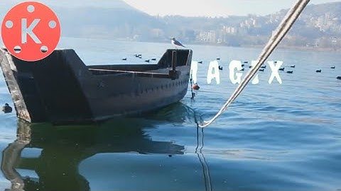 Text Behind object in kine master