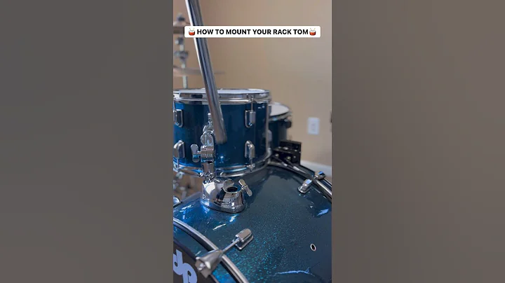 RACK TOM MOUNTING FOR BEGINNERS SETTING UP THEIR FIRST KIT🥁🔥 #drumlessons #drumteacher