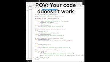 POV: your code don