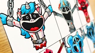 Drawing Poppy Playtime 3 : FNF VS Original - Smiling Critters Death (DogDay Death)