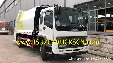 Garbage compactor truck Isuzu refuse compactor vehicle