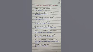 Myself Question answers ll My self #youtube #shorts #myself #english #englishspeaking