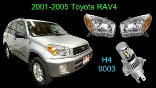 Headlight replacement and LED upgrade 2002 Toyota RAV4