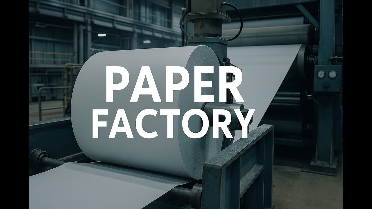 How Paper Is Made - From Trees to Sheets - Paper factory - YouTube