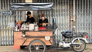 ASMR Cafe Vlog Mini Coffee Shop Classic Style Mobile Barista Working Relax Mood Kopi Carts Street