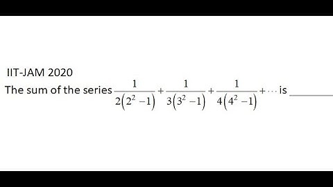 IIT-JAM 2020 Question No- 51 solution