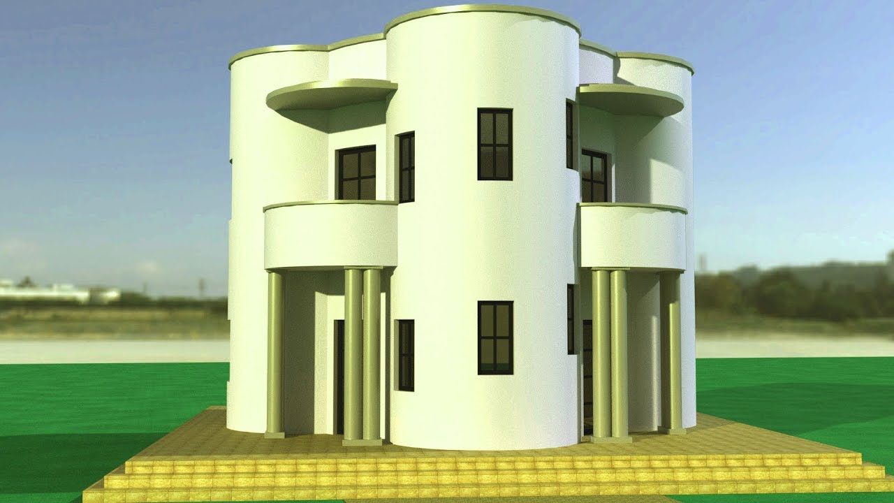 AutoCAD 3D House Modeling Tutorial Easy - YouTube