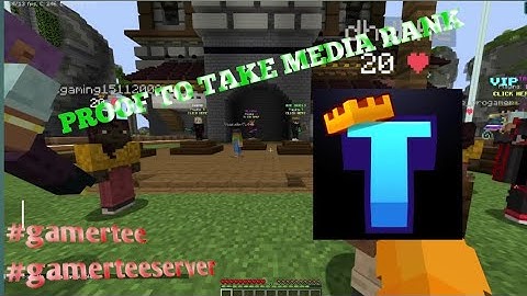 proof to take media rank in gamertee sir
