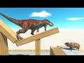 The TRAP WOOD BRIDGE WOBBLE of the glutton - Animal Revolt Battle Simulator