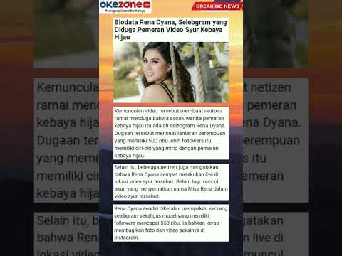 Rena Dyana Pemeran Kebaya Hijau #viral #artist #selebgram #video  #videosyur #kebayahijau #kebaya