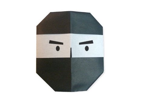 Cách gấp, xếp mặt ninja bằng giấy origami - Video hướng dẫn xếp hình