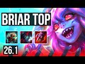 BRIAR vs DARIUS (TOP) | Good KDA: 16/2/8 | EUW Master | 26.1