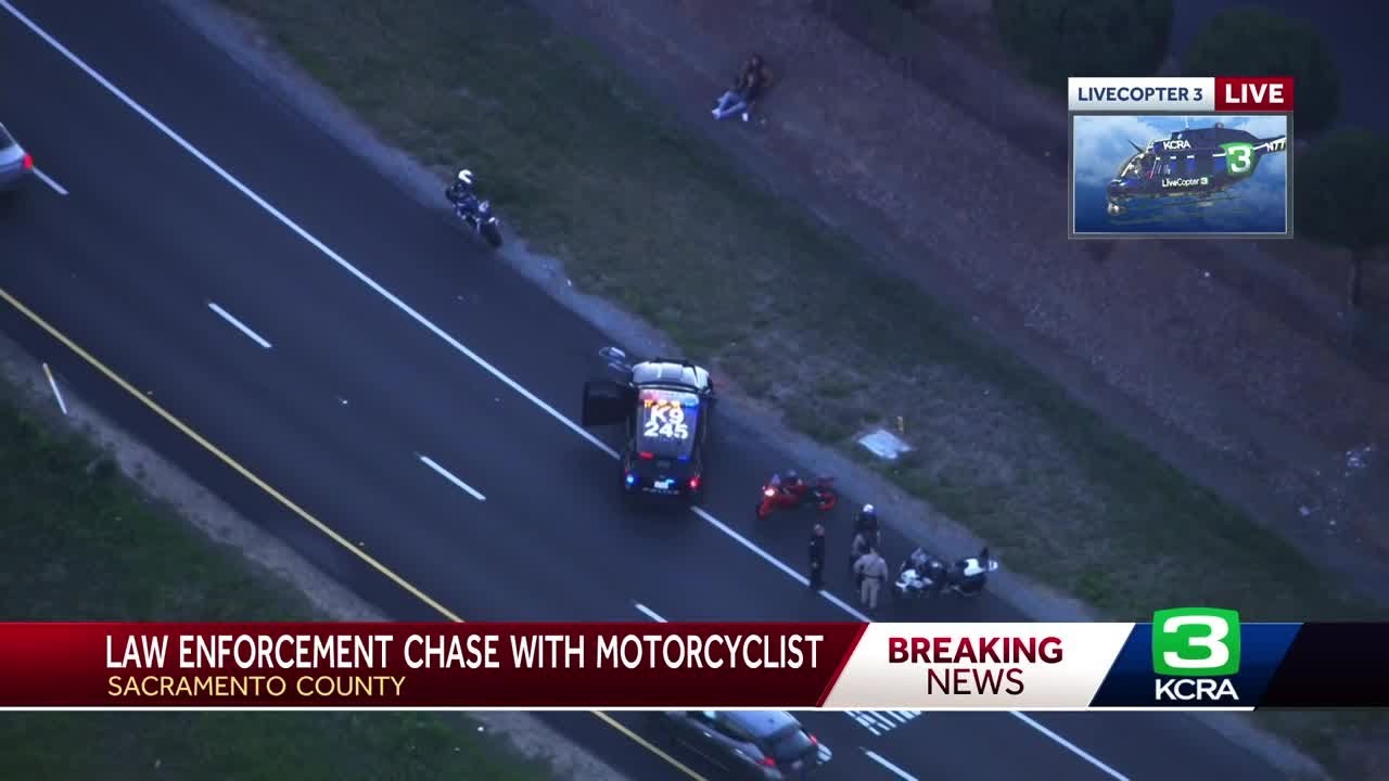 LiveCopter 3 captures high-speed motorcycle chase in Sacramento County