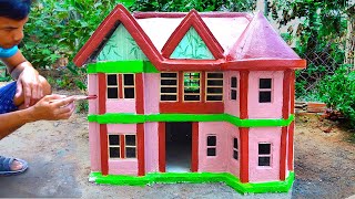 Dream Model Mini House -- How To paint a house, Design Model, Colouring Beautiful,