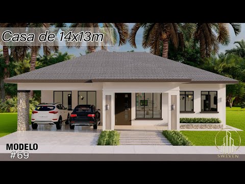 Casa de 14x13m