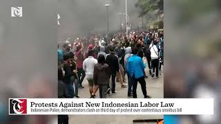 Protests Against New Indonesian Labor Law