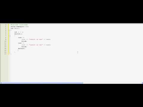 Switch statements - C++ example